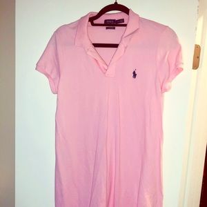 Pink polo dress